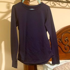 navy blue climate right thermal long sleeve